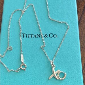 Tiffany & Co. Silver XO Pendant Necklace